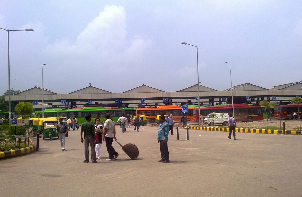 Anand vihar DTC Bus Depot.